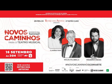 AD - Audiodescrição - BATE-PAPO NOVOS CAMINHOS - MUSICAL | Com Claudia Raia + Miguel Falabella