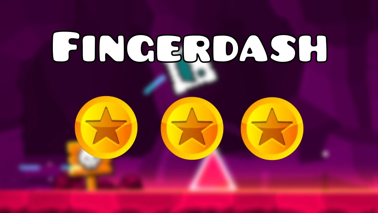 Geometry Dash - Fingerdash (All Coins) - YouTube