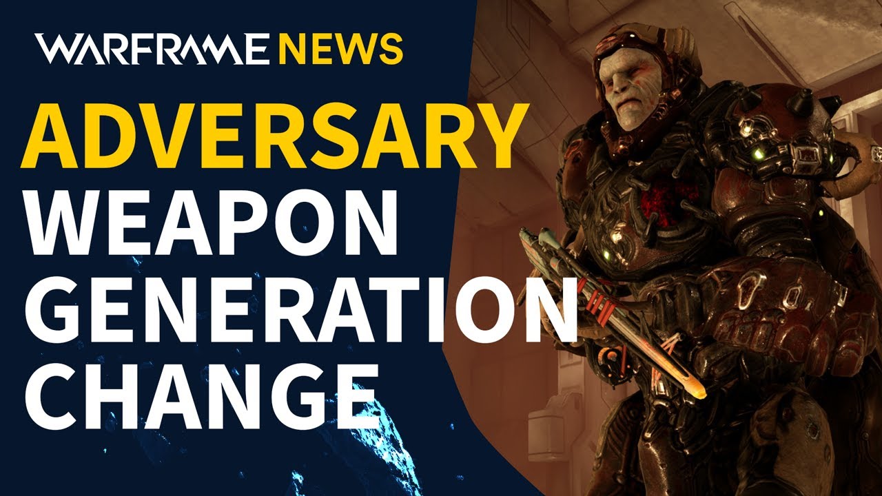 Weapon Generation Change with Warframe Update 31.1