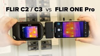 FLIR C2 / C3 vs FLIR ONE Pro Thermal Camera Comparison