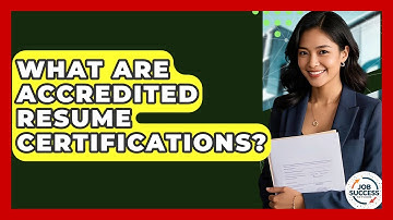 What Are Accredited Resume Certifications? - Job Success Network