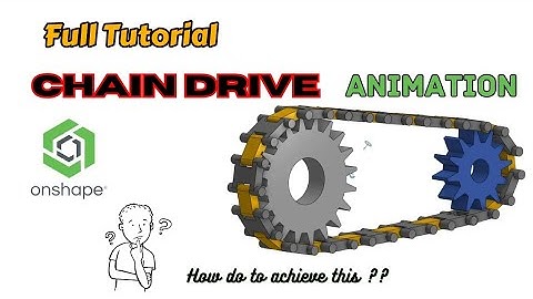 Onshape Tutorial on Chain Drive Animation | How to achieve the chain drive animation in Onshape