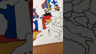 How to Draw the Swiss flag on Europe Map flag shorts geography switzerland