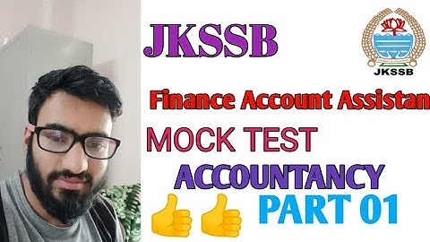 #01. Mock Test Accountancy|Finance Account Assistant| Free Mock Test| Exam Mock Test|F AA(FAA)