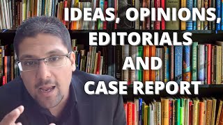 IDEAS, OPINIONS, EDITORIALS AND CASE REPORT / Dr. Hassaan Tohid