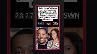 🎬Tyler Williams says he’d love to see Solange Knowles Appearing at Abbott Elementary.📀#duet #short
