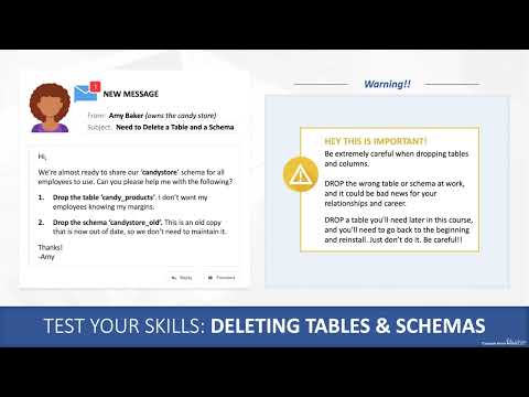 MySQL Database Administration - SQL Database for Beginners - Assignment Dropping Schemas And Tables