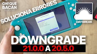 ATMOSPHERE 2.0 | GUIA PARA DOWNGRADE 21.0 A 20.5 | Unknown PKG1 Version | HOS Version Not Supported
