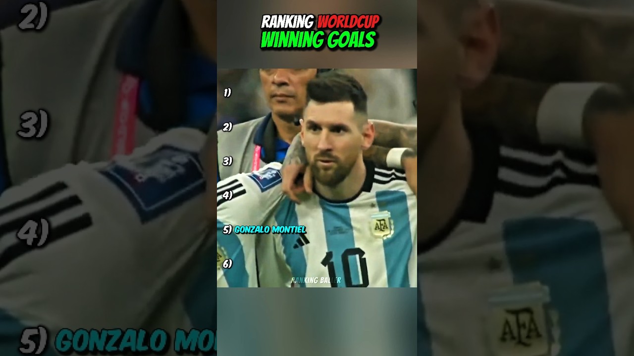 Ranking World Cup Winning Goals ⚽🥅🏆