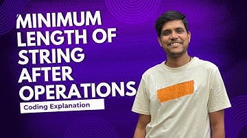 Minimum Length of String After Operations | Leetcode - 3223