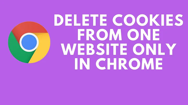 Delete Cookies From One Website Only in Chrome