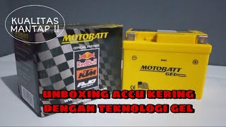 Unboxing aki/accu motor dari Motobatt || untuk motor matic Honda