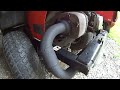 MTR FAB DIY  Ariens lawn mower frame repair and QUIET Muffler Mod