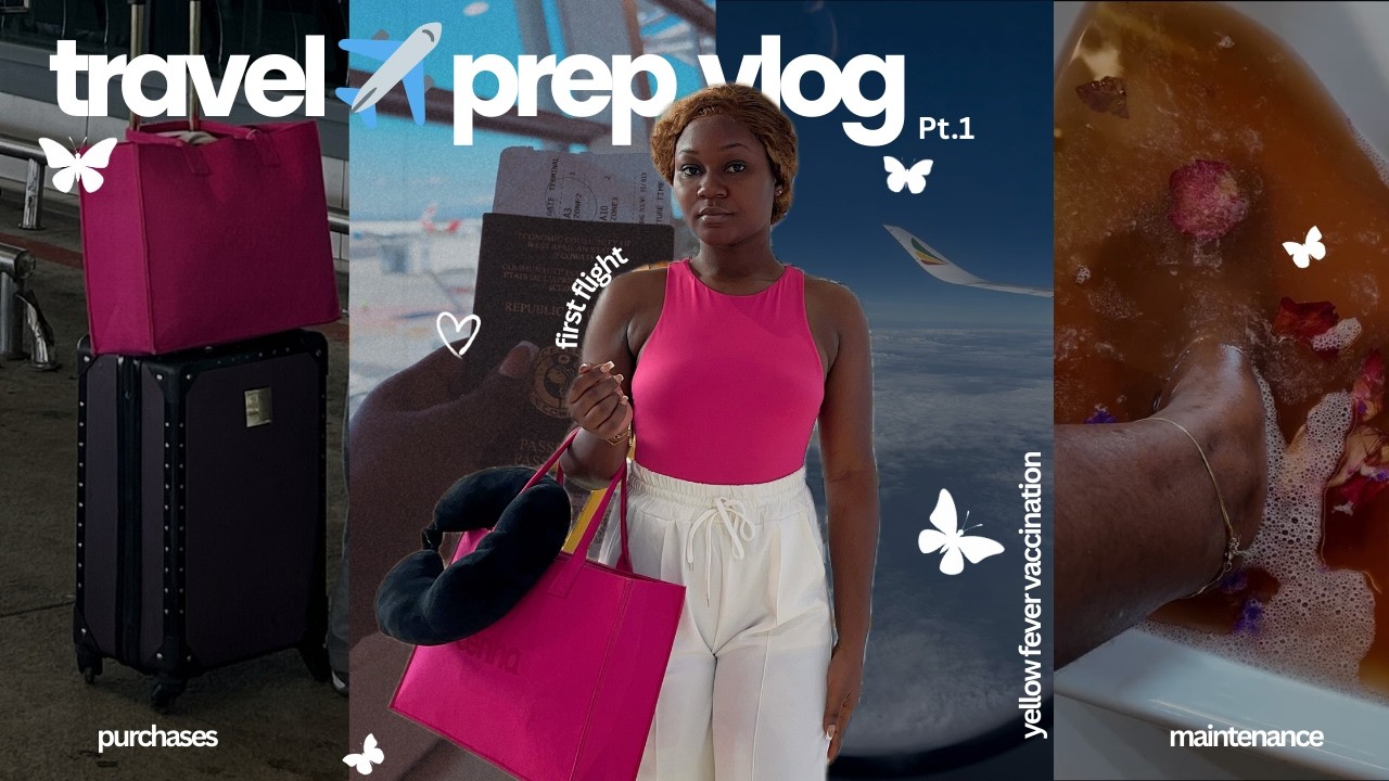 I Almost Missed My First International Flight | Ghana Girl Travel Prep 2026 | #travel