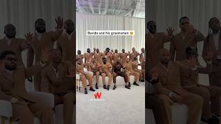 Davido and his groomsmen ready for the main event 😍🔥 #celebritywedding #davidoandchioma #shorts