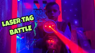 Epic Laser Tag Battle in the Dark!