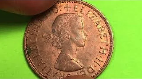 United Kingdom Queen Elizabeth II Half Pennies - C...