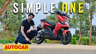 2022 Simple One review - New electric scooter with segment best range  | First Ride | Autocar India