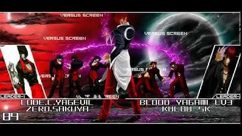 [KOF UM HD]- Code.C.Yagevil & Zero.Sakuya Vs Blood Yagami Lv3 & Kulou SK
