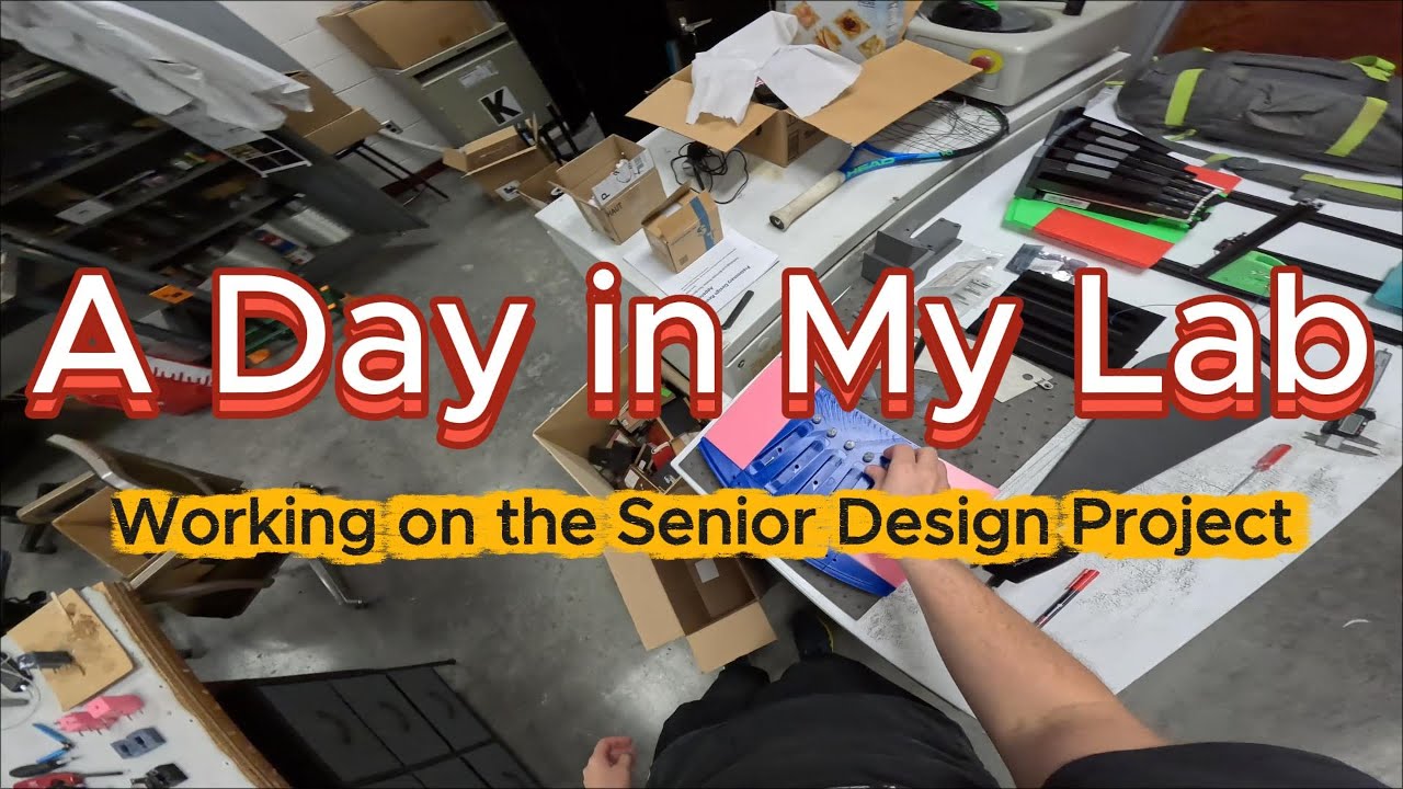 A Day in My Lab: Working on the Senior Design Project (drawer holder)