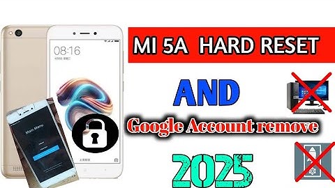 MI 5A (MCI3B) HARD RESET & PATTERN AND PHONE LOCK REMOVE || Easy Way||Redmi 5A hard reset and lock