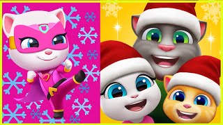 Talking Tom Hero Dash | Angela | Android / iOS |  CHRISTMAS | screenshot 3