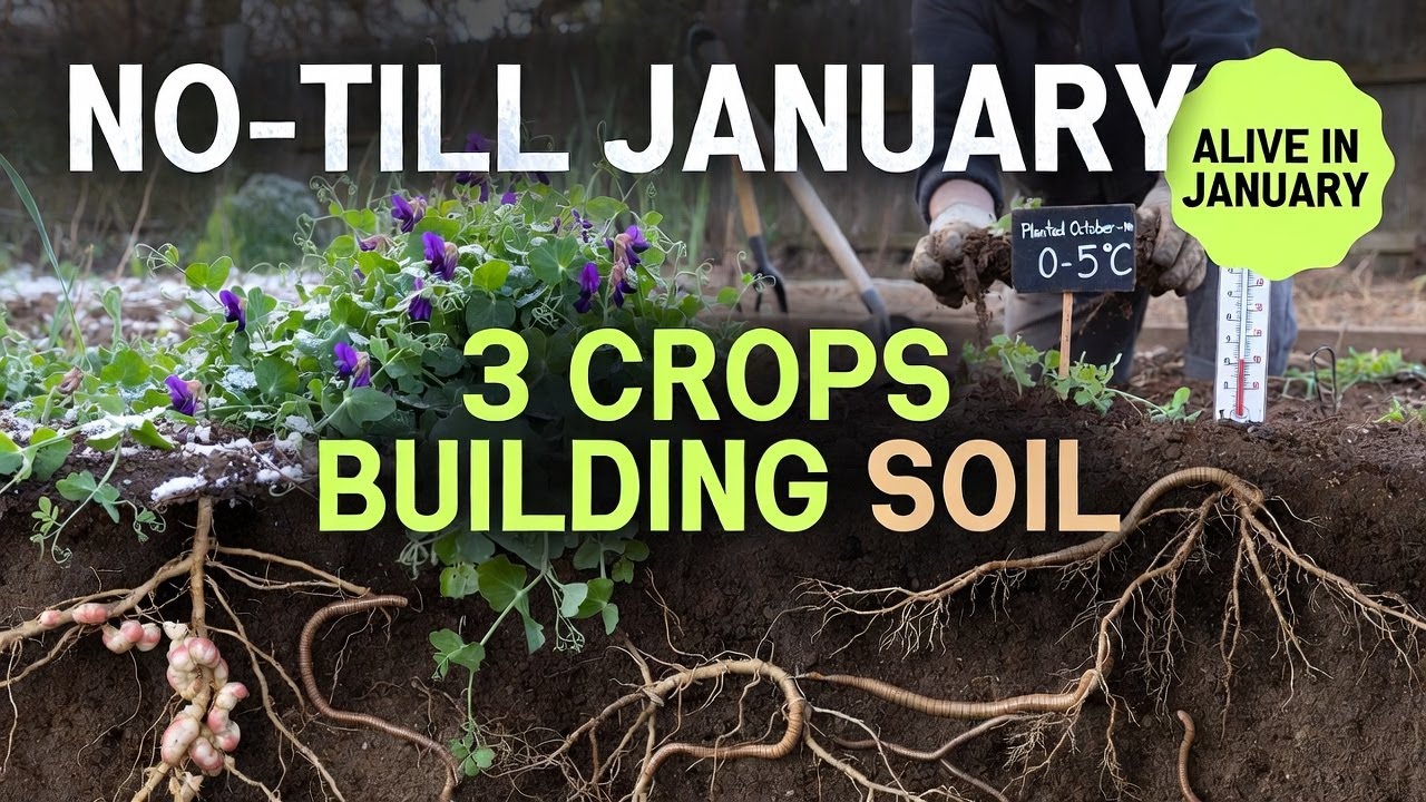 No-Till January 2026: 3 Winter Crops That Build Living Soil While Others Dig