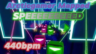 I BEAT @ArcticGamer455 ON HIS NEW SPEED MAP!!!!