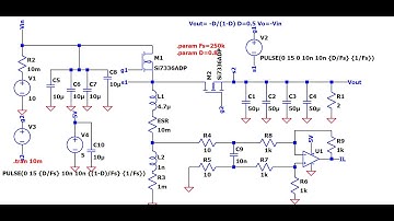 LTSPICE Buck Boost with Inductor current reading