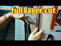 How to do full layered cutting / step by step / Gayatri beauty parlour