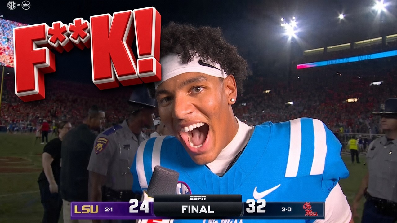 Ole Miss QB Praised God ! Then DROPPED A MASSIVE F BOMB after win over LSU!