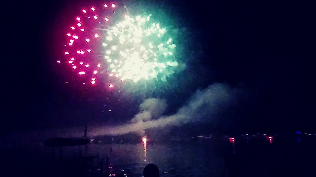 Conesus lake 3rd of July fireworks show YouTube