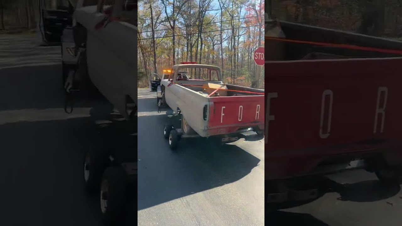 REMOVING OLD FORD TRUCKS OFF PROPERTY 