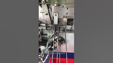 Roller brush bracket bending machine  #video #factory #production #automatic #machine #machinery