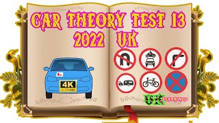 Theory test 13 🏆 The Official DVSA 2022 (UK) 🏆 With Audio describe🏆4K🏆MOST COMMON 20 QUESTIONS🏆🏆🏆