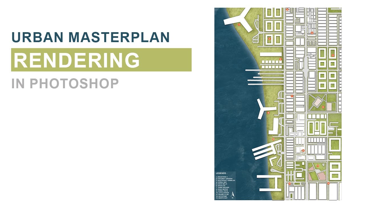 Urban Drawing Site Plan Landscape Design Plan Top View With House