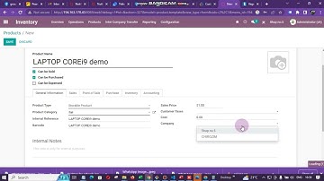 How to add inventory or stock or products in Odoo