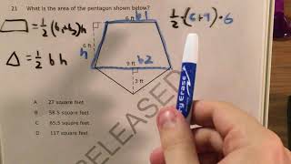 NC 6th Grade Math Released question 21 (released 2018 - 2019)
