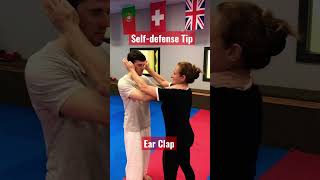 The ear claps or thunderclap strikes are a quick and effective way to escape from a chokehold.