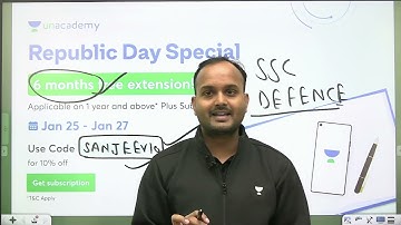 Unacademy दे रहा है 6 Months Free Subscription Use code "SANJEEV10"