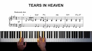 Video thumbnail of "Eric Clapton - Tears in Heaven | Piano Cover + Sheet Music"
