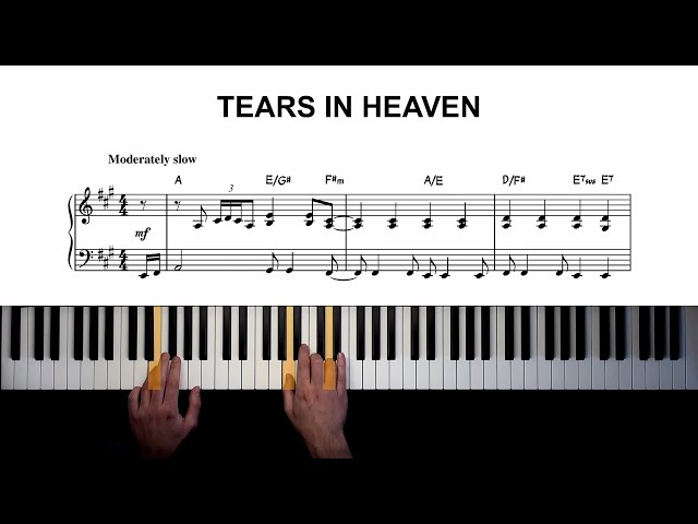 TEARS IN HEAVEN Piano Sheet music