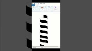 MS Paint Can Do THIS 🤯 3D Spiral Illusion #Shorts #MSPaint #drawing