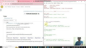 TUGAS FORDIS 15 tentang TUPLE DI APLIKASI PYTHON