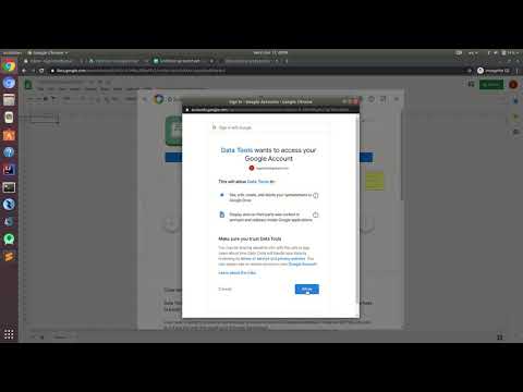 Data Tools App Demostration Video for Google OAuth Verification Process