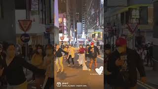 OMG! What happened in Lan kwai fong street in HK.. #hk #lankwaifong #viral #streetdance #tourist