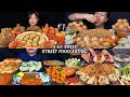 ASMR: Eating Street food eating challenge😍😋Pani Puri momo noodles dahi Puri eating Mukbang🤤