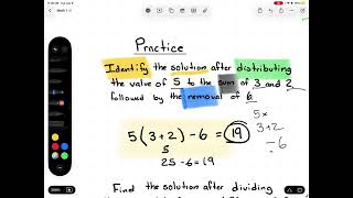 Algebra 1 Honors Unit 1 Lesson 5 - Translating Expressions -