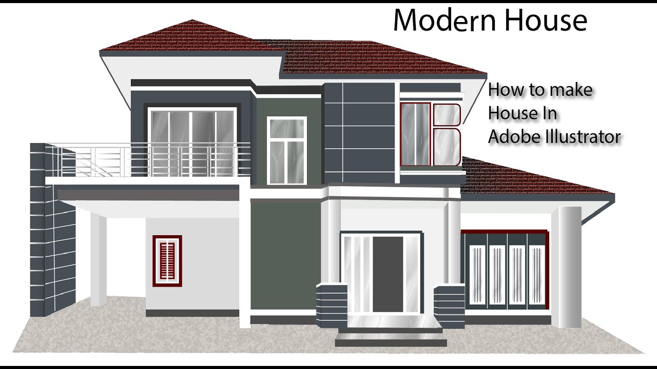 Modern House Adobe Illustrator How To Make House In Adobe modern-house-adobe-illustrator-how-to-make-house-in-adobe