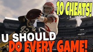 10 CHEATS & GLITCHES U Don't Know, But Should DO EVERY GAME! Offense & Defense Tips Madden NFL 21!